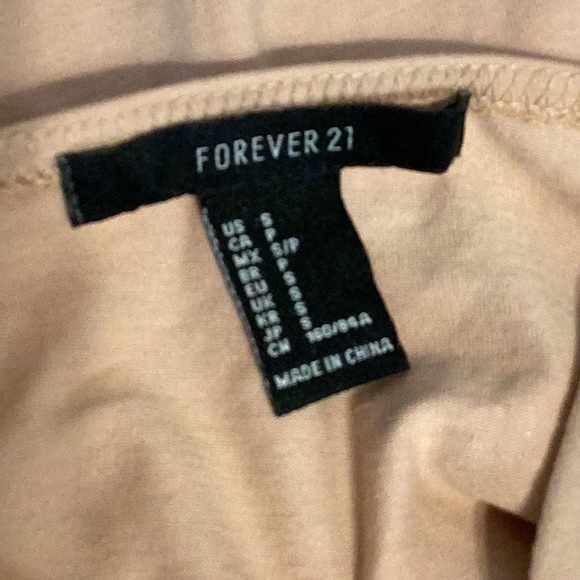 Forever 21 flesh colour bodysuit size small - Picture 8 of 8